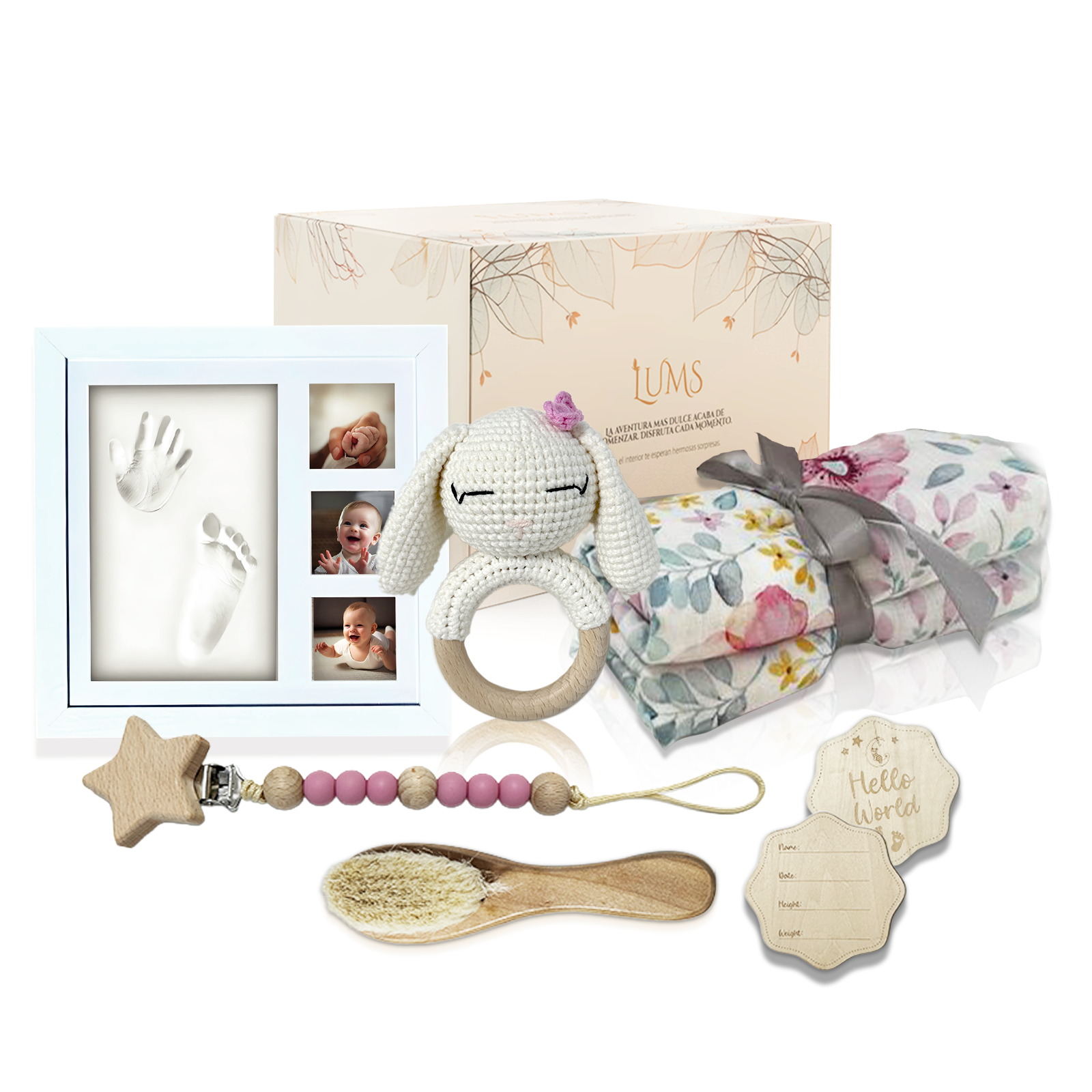 Canastilla para Bebés Recien Nacidos 6 Productos