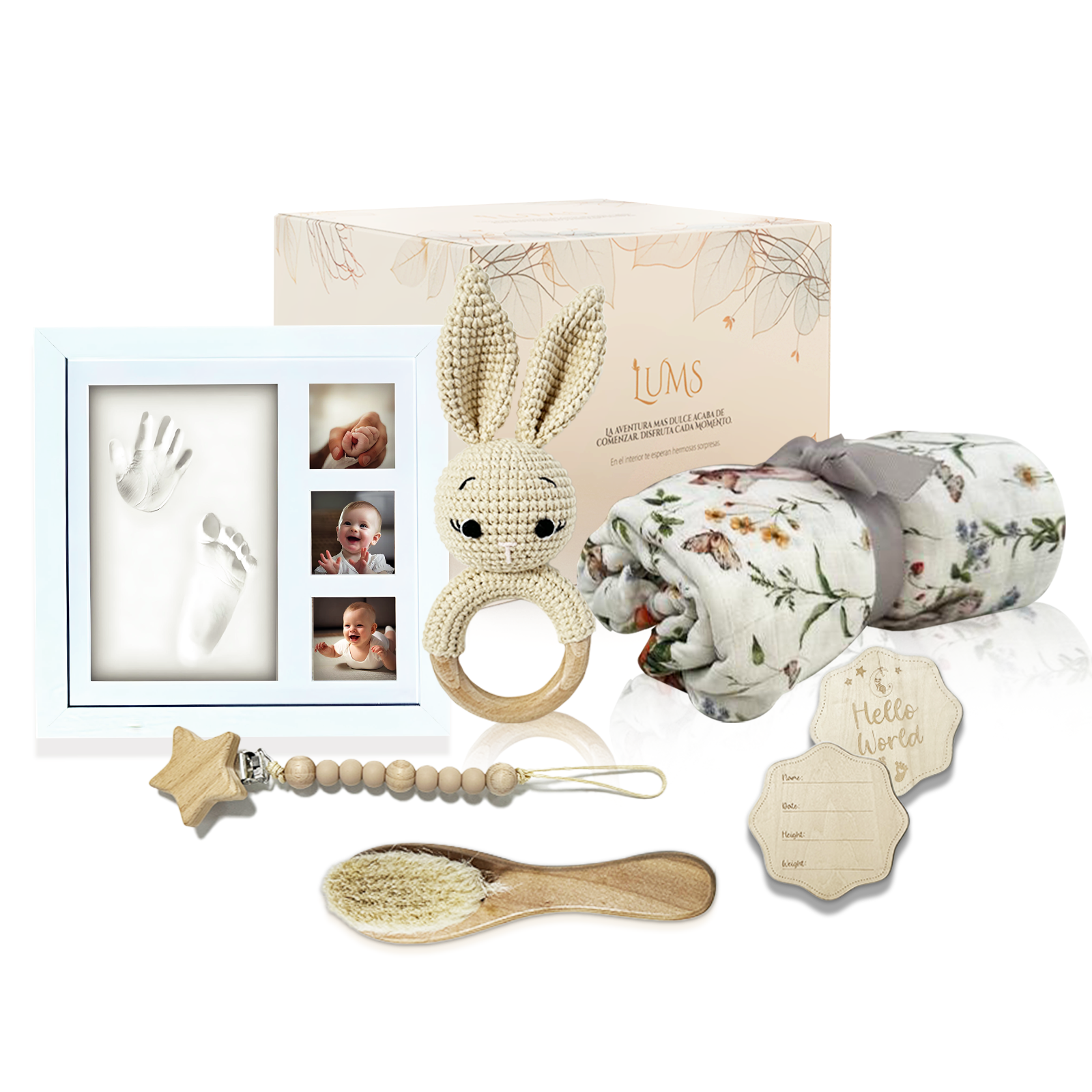 Canastilla para Bebés Recien Nacidos 6 Productos