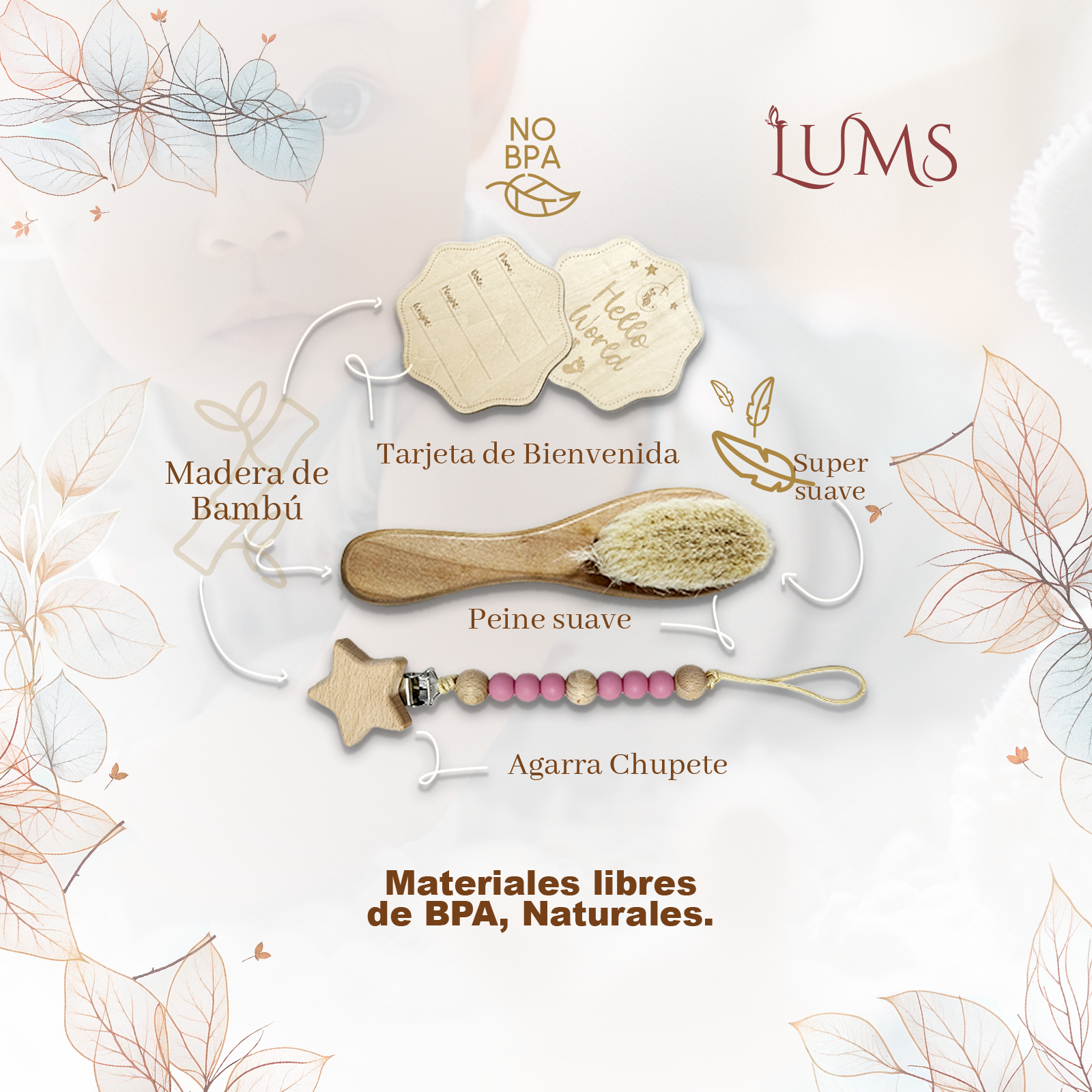 Canastilla para Bebés Recien Nacidos 6 Productos