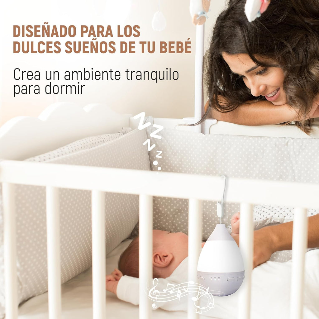 Máquina de ruido blanco portatil para bebé